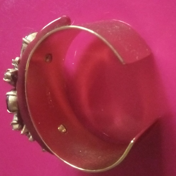 J Crew New No Tags Layered Rhinestone Cuff Gold Tone - Picture 7 of 9